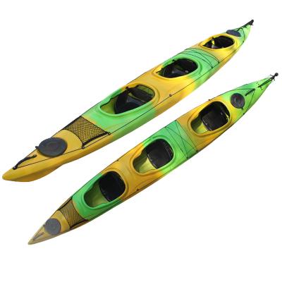 China 2022 China Outdoor Touring Sea Touring Kayak Rotomolded 3 Person Kayak For Touring for sale