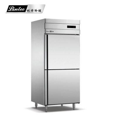 China Single-temperature refrigeration equipment restaurants fruit meat refrigerators and freezers double door commercial refrigerators for sale