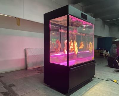 China Commercial Single-temperature Butcher Deli Displays Fridge Supermarket Refrigerator Meat Showcase Seafood Display Cooler for sale