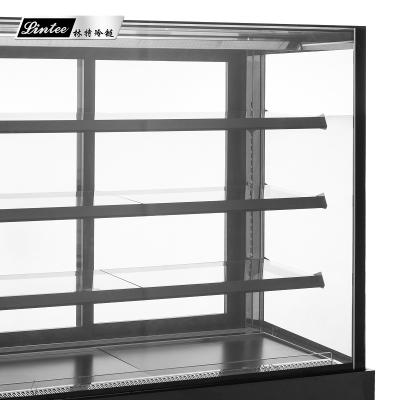 China Restaurant Commercial Glass Cake Showcase Refrigerator Cake Pastry Single-temperature Dessert Display Refrigerator for sale