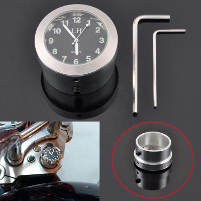 China Chrome Fork Lock Clock Stem Nut Mount Fits For Each Of 30-34mm Handlebar OTC00012 Shaft-Average 30-34mm Honda Suzuki Kawasaki Motorcycle for sale