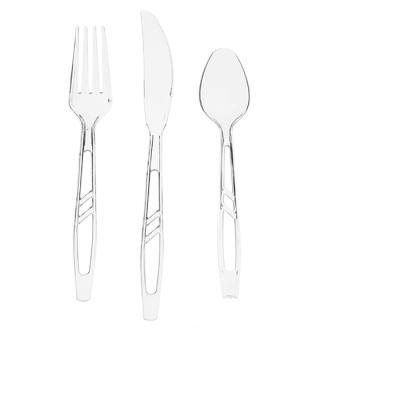 China Non Spill Resistant Clear Plastic Cutlery Set - 100 Forks 100 Spoons 100 Knives for sale