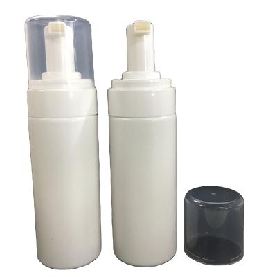 China Cosmetic And Wash Cleansing White HDPE 150ml Cosmetic Foam Pump Bottle With 40mm 42mm PP Foam Pump For Hand Soap for sale