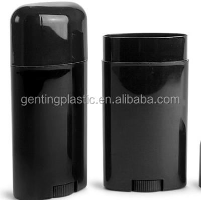 China Perfume Plastic Tubes , 2.65 Oz 75ml Black Polypro Air Freshener Tubes With Black Cap for sale