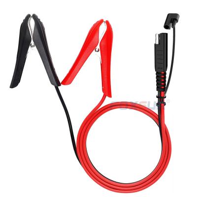 China INSTRUMENTATION SAE Quick Connector To Line High Speed ​​Clip Battery Grounding Car Charging Line 60CM Length Supplement Clips Jumper Cable for sale