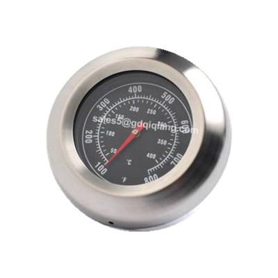 China Steel Round Gas Grill Thermometer For BBQ for sale