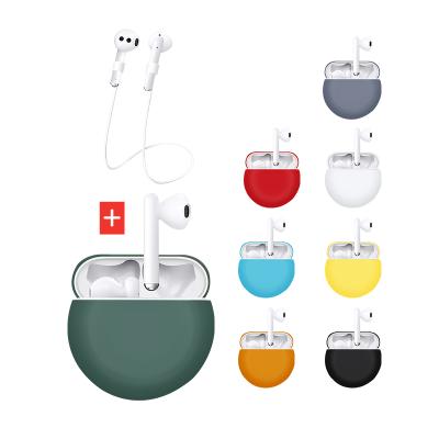 China For Earphone Factory Price Shockproof Silicone Protective Case For Huawei Freebuds 3 Case With Anti-strap for sale