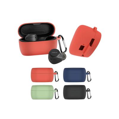 China For Earphone High Quality Shockproof Soft Silicone Cover For Jabra Elite 75T Earphone Case Sleeve With Hook for sale