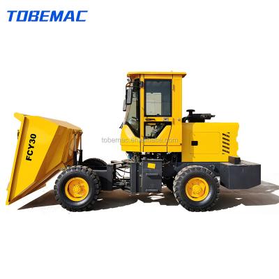 China TOBEMAC FCY30 Hotels Tracked Dumper Truck Price Front Loader QUANCHAI Engine for sale