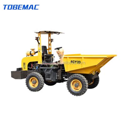 China TOBEMAC Hotels 2 Ton Mini Site Dumper Wheel For Sale 4x4 for sale