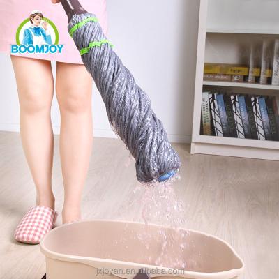 China Boomjoy 360 Twist Wire Lazy Broom Hands Free Cleaning Broom Floor Cleaning Lazy Broom for sale