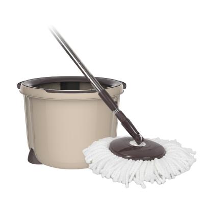 China BOOMJOY Viable Magic Single Round 360 Degree Wash And Dry Spin Bucket Mop With Spin Bucket for sale