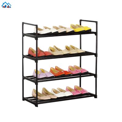 China (Height)Adjustable Storage Cabinet Collected 4 Tiers Fivetiers Stainless Steel Shoe Rack Metal Shoe Cabinet for sale