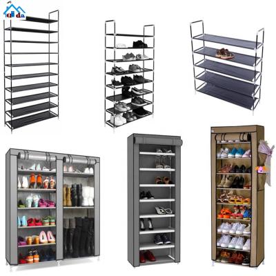 China Wholesale Shoe Cabinet Rack (Waist) Cloth Amazing Cheap Closed Waterproof Modern Adjustable Shoe Rack for sale