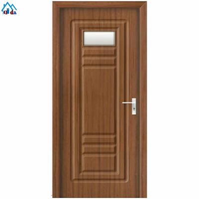 China Swing second hand pintu pvc glass door laminated flush doors for sale