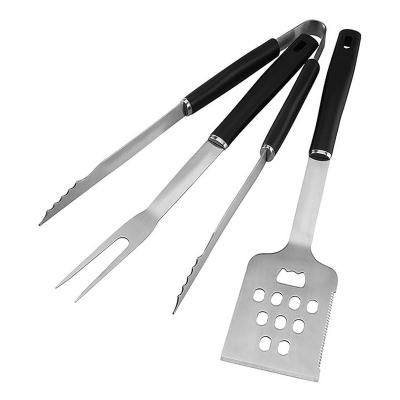 China Amazon Hot Sale Easily Cleaned Stainless Steel BBQ Tools Perfect Outdoor 4pcs Barbecue Grill Utensils Set With Opp Bag Or Carton Package for sale