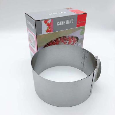 China Factory Price Sustainable Fit Kitchen Making Cake Tool Convenient Stainless Steel Mousse Ring for sale