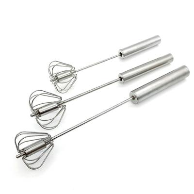 China Sustainable Stainless Steel Rotary Egg Beater Turning Semi-automatic Egg Beater With Competitive Price for sale