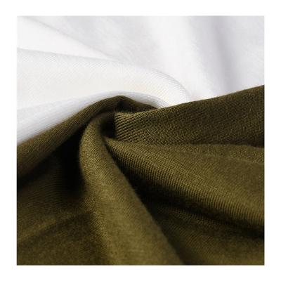 China Anti-bacteria Jersey 190gsm 40S Green Natural Bamboo Fabric Knitted Single Bamboo Fabric for sale