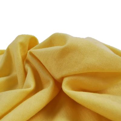 China Cellulose tencel fabric knitted 190gsm sustainable regenerated single dyed wool jersey fabric for sale