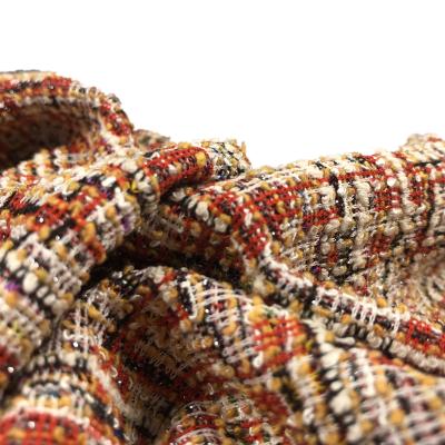 China Fashion Anti-Pull Yarn Dyed Fabric Knitted Polyester 270gsm Cotton Jacquard Fabric For Coat for sale