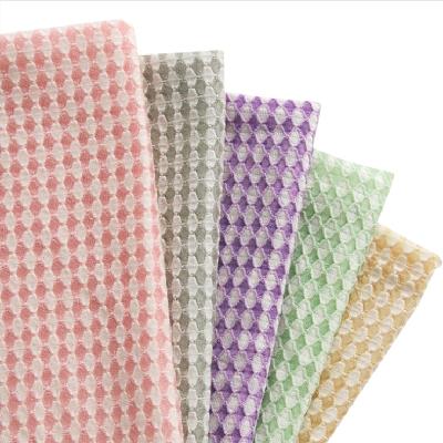 China Sheer Honeycomb Sunshine Summer Clothing Fabric Protective Elastic Jacquard Rayon Polyester Knitted Fabric for sale