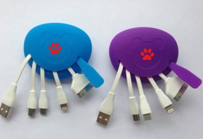 中国 Mickey は usb のデータ ケーブル、データ SYNC ケーブル、携帯電話のための多機能のデータ ケーブルに直面します 販売のため