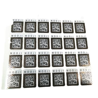 China Waterproof Custom Printing Square Sequential Number Variable QR Code Labels for sale