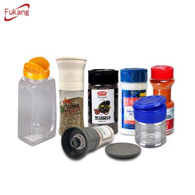 China 60ml Viable 2oz Small Empty Pepper Seasoning Shaker Bottle Plastic Spice Jar for sale