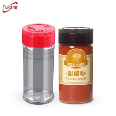 China Sustainable Plant Wholesale Herbs And Spice Jar Square 2Oz 4Oz Plastic Spice Jars With Lid for sale