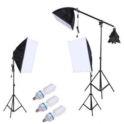 China Professional Photography Lighting Kit with Softbox ITB-DW1210 Square Cube in 5500K 135W Daylight Studio Bulb Light Holder for sale