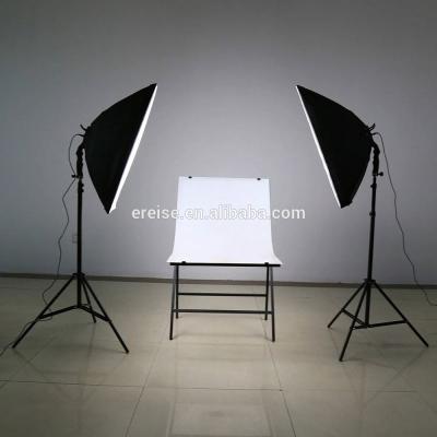 China Photography Studio Lighting Tent Kit with 45W 4in1 Bulb Socket Softbox Light Stand Carry Bag 02 for sale