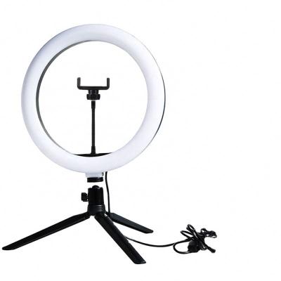 China 10 inch LED Ring Light Photographic Selfie Ring light with tripod for Smartphone Youtube makeup studio video tripod RL-10 for sale