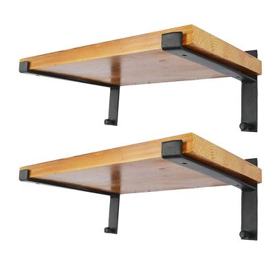 China PANEL 4 Pack Lip Frames Industrial Mounted Shelving Supports Iron Wall Shelf for sale