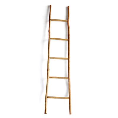 China Insulation Ladders Indoor Rustic Wooden Decorative Folding Wooden Ladder for sale