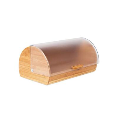 China Freshness Preservation Kitchen Food Container Vintage Wooden Bread Box for sale