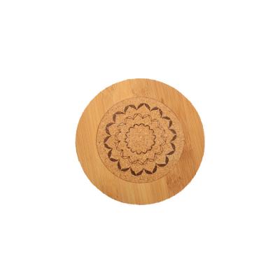 China Sustainable Bamboo Tea White Wooden Rack Coaster Wood for sale