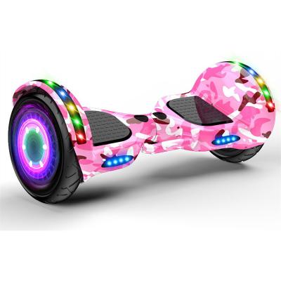 China Unisex Gemcharm Pink Colorful 10 Inch 700W Motor Electric 36V 2.4Ah Self Balancing Scooter Cheap Hoverboards for sale