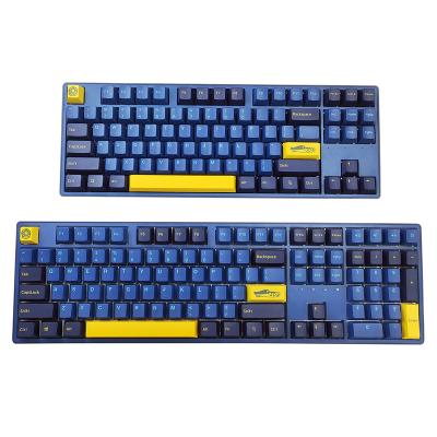 China WIANXP KT87/108 Mechanical Nautilus Color Matching Mechanical Keyboard; RGB, hot plug, quick disassembly structure, noise damping design for sale