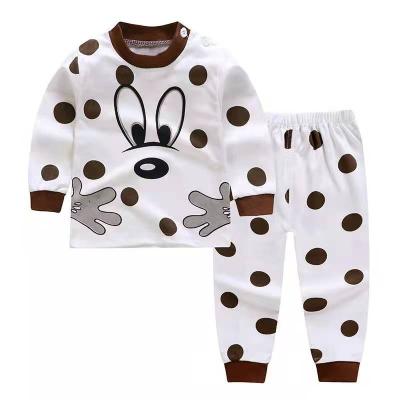 China Breathable Kids Custom Cotton 2PCS Set Animal Boy Sleepwear Pajamas Set for sale