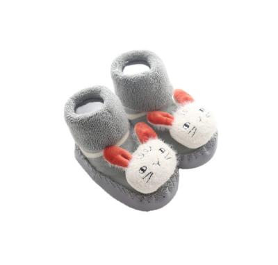 China Anti Slip Winter Babies Kids Cute Funny Newborn Baby Cartoon Antibacterial Bumps Shoes 100% Cotton Sock for sale