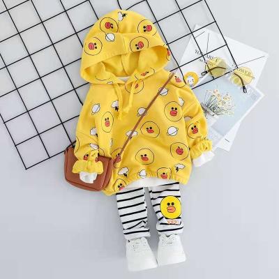 China Hot Sale Formal Girls Teams Baby Clothes For Kids Clothing Pile Pants Organic Cotton Set for sale