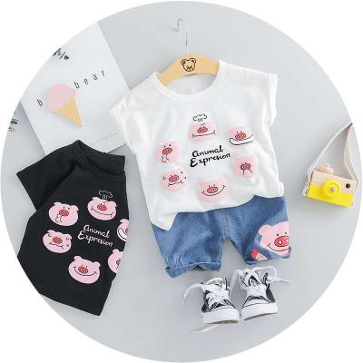 China Casual Sale Children Hot Spring Clothes 100% Cotton Little Boy Dressing Suit Kids Clothes Sets for sale