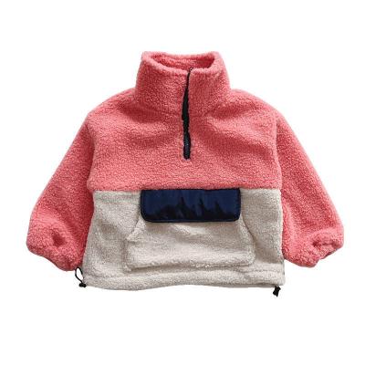 China Factory Supply Breathable Plush High Collar Girls Long Sleeve Clothes Autumn Baby Sweaters for sale