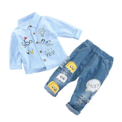 China Breathable Hot Sale 3 4 Year Old Children Kids Toddler Boys Clothing Set Summer Baby Costume for sale