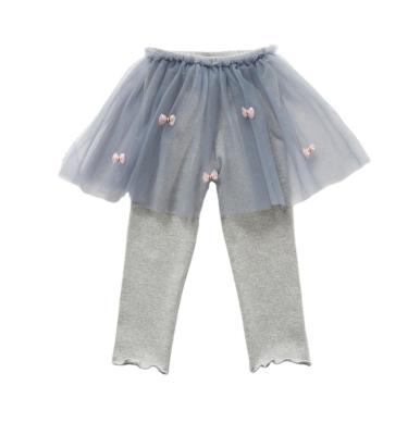 China Comfortable Anti-wrinkle Solid Color Tulle Babies Cotton Kids Tutu Pant Skirt Leg Warmers for sale