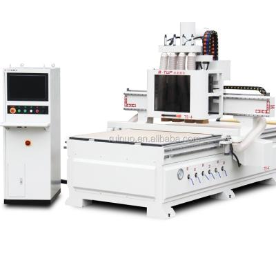 China TS-4 4 head cnc router 1325 cnc machine woodworking for furniture for sale