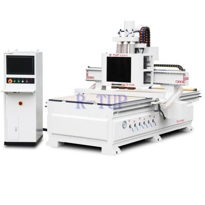 China TS-2+9V imported bearing inside powerful Servo motor and driver cnc router 1325 wood working machine for sale