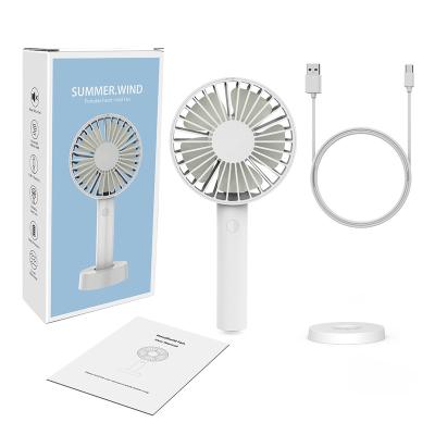 China Built In 2000 MAH Battery Portable USB Mini Fan Rechargeable Handheld Small Mini USB Fan Desk Fan For Office for sale