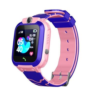 China Hot sale Q12 touch screen kids smart watch with sim card IP67 SOS camera waterproof smartwatch phone GPS tracker watch for kids for sale